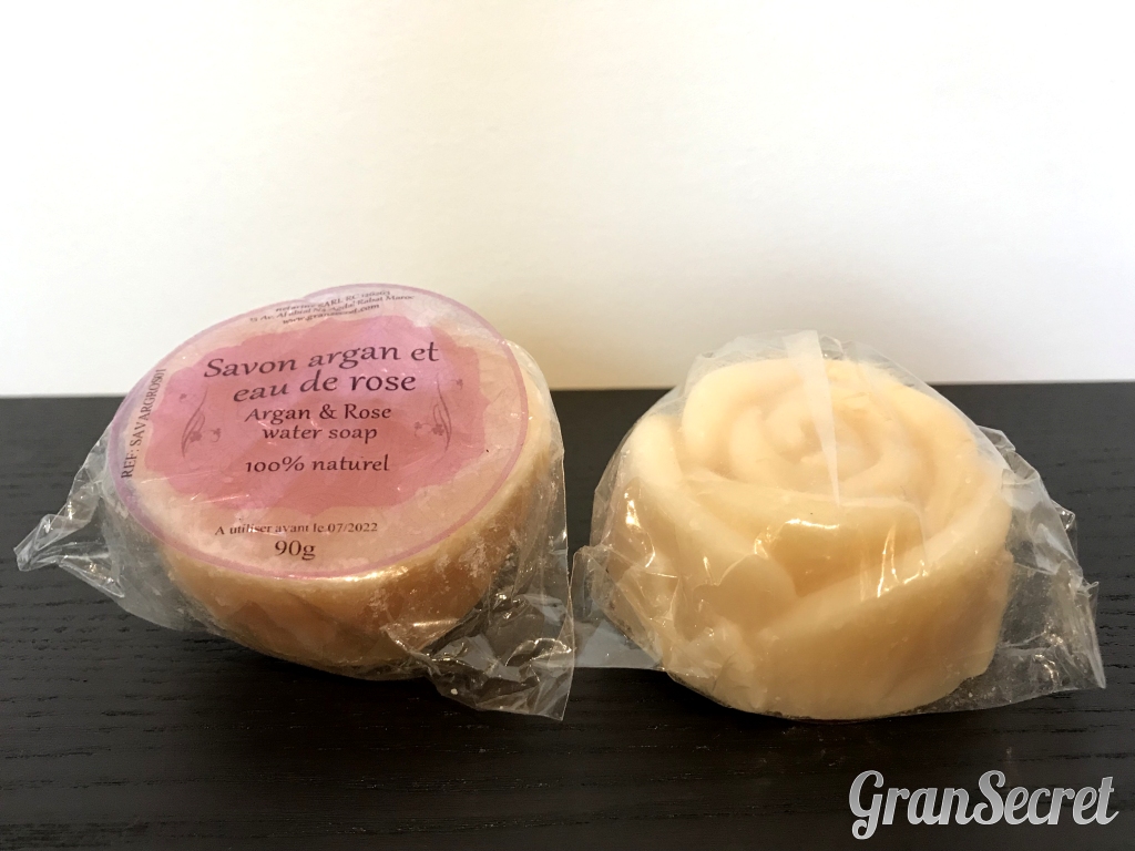 Savon argan et eau de rose